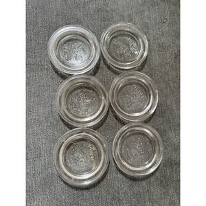 6 BALL No. 10 Standard Clear Glass Canning Lid for Mason Jars Lot8